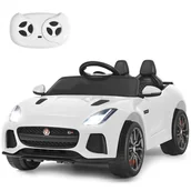 Pojazdy elektryczne dla dzieci - Elektryczny samochód dla dzieci Jaguar F-Type SVR Biały - miniaturka - grafika 1