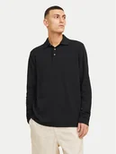 Koszulki męskie - Jack & Jones Polo William 12269034 Czarny Regular Fit - miniaturka - grafika 1