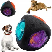 Zabawki dla psów - WZMOCNIONA Piłka świecąca LED zabawka dla psa sensoryczna 7,5 cm - miniaturka - grafika 1