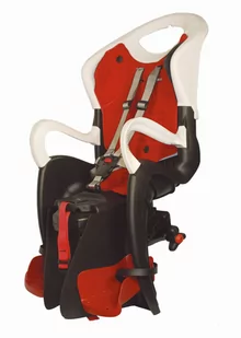 Fotelik Rowerowy Bellelli Tiger Easy Dream Na Bagażnik Odchylany - White Red - Foteliki rowerowe - miniaturka - grafika 1