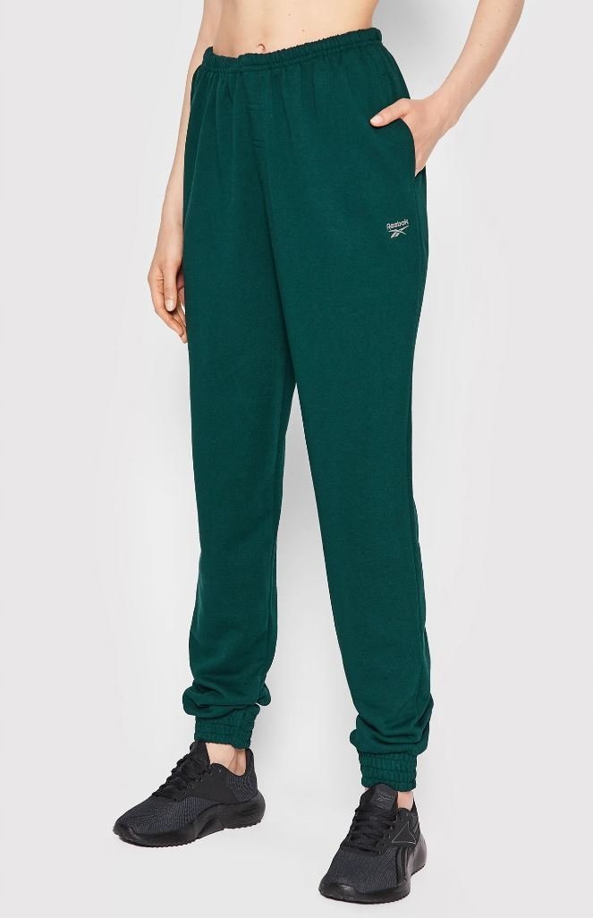 REEBOK SPODNIE DRESOWE ZIELONE DŁUGIE BAWEŁNIANE DAMSKIE XL 0A6A5_A* TŁA