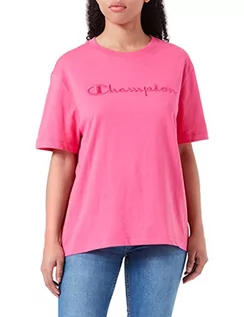 Koszulki i topy damskie - Champion T-shirt damski, fuksja (Fpl), L - grafika 1