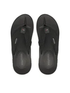 Klapki i japonki męskie - Tommy Hilfiger Japonki Molded Web Beach Sandal FM0FM05434 Czarny - miniaturka - grafika 1
