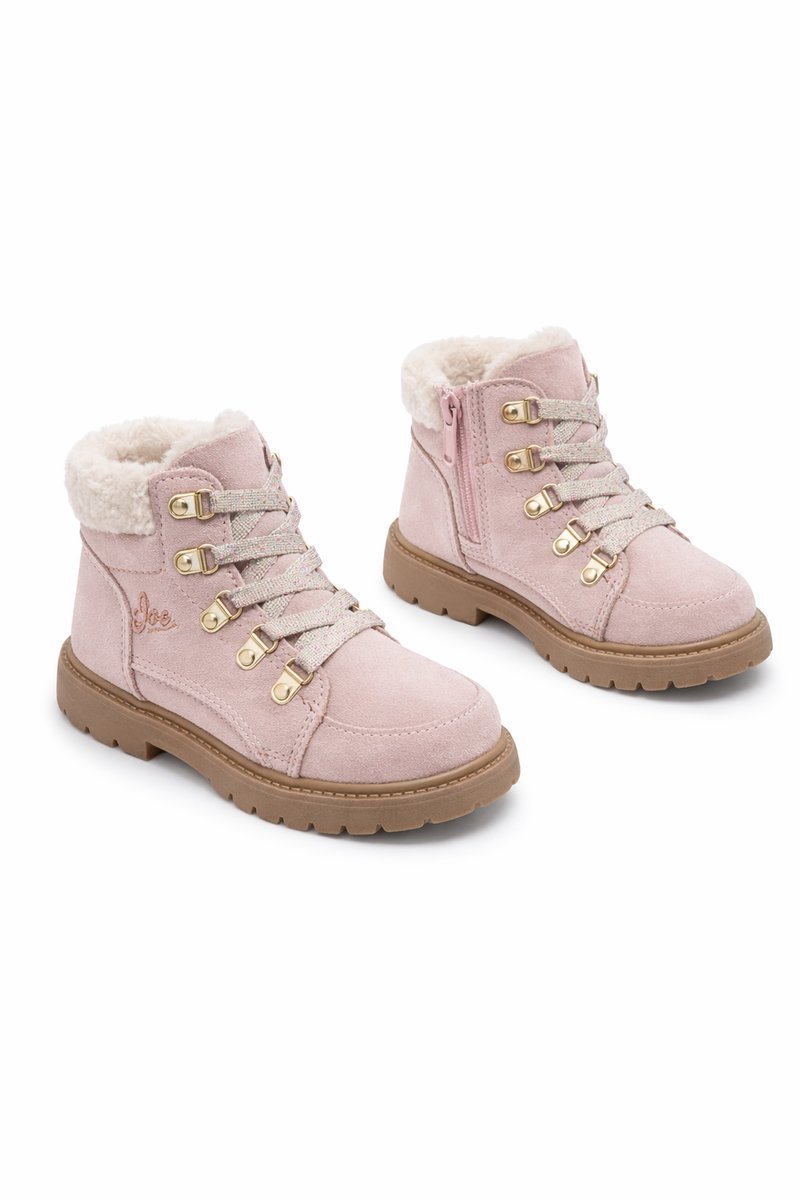 FRIBOO BUTY DZIECIĘCE RÓŻOWE BOTKI SZNUROWANE 28 4CA