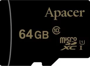 Apacer MicroSDXC Class 10 + adapter 64GB (AP64GMCSX10U1-R) - Karty pamięci - miniaturka - grafika 1