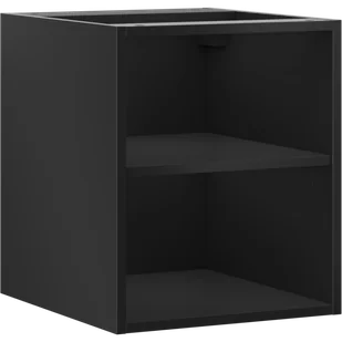 Mexen Box-A szafka otwarta z półką 40 cm, czarna mat - 91AX2-0400-470-0-71 - Szafki łazienkowe - miniaturka - grafika 1