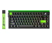 Klawiatury - Attack Shark R85 HE Rapid Trigger 8kHz/256kHz neonowa zieleń/czarna - miniaturka - grafika 1