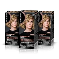 Farby do włosów i szampony koloryzujące - Syoss Trwałe zabarwienie 7-1 Blond Średni Naturalny Blond, Keratyna Farba Do Włosów, Pełne pokrycie siwych włosów i do 100 dni profesjonalnego koloru, Pack 3. - miniaturka - grafika 1