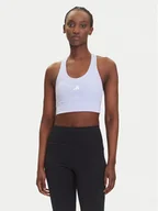 Koszulki i topy damskie - adidas Biustonosz sportowy Run Pocket JI5991 Fioletowy Slim Fit - miniaturka - grafika 1
