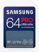 Karty pamięci - Samsung SDXC PRO Ultimate 2023 64 GB V30 U3 UHS-I (200 MB/s) - miniaturka - grafika 1