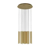 Lampy sufitowe - Wisząca lampa jadalniana Organic kaskada LED 45W tuby złote - miniaturka - grafika 1