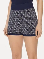 Spodenki damskie - Guess Szorty materiałowe W4GZ32 Z37K0 Granatowy Slim Fit - miniaturka - grafika 1