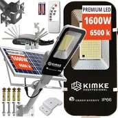 Lampy ogrodowe - Lampa SOLARNA uliczna REGULOWANY Panel Mocna Ogrodowa UCHWYT MONTAŻ 1600W - miniaturka - grafika 1