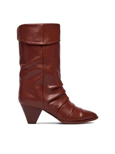 Badura Botki EO-APRIL-25FW218-1 Brązowy - Botki damskie - miniaturka - grafika 1