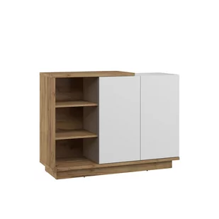 Komoda 2D HYB-05 Hybrid MebloCross Dąb Artisan / Biały Połysk - Komody - miniaturka - grafika 1