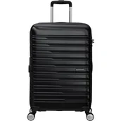 Walizki - American Tourister Flashline - Spinner M, walizka, 67 cm, 69/75 l, czarny (Shadow Black), czarny (Shadow Black), Spinner M (67 cm - 69/75 L), Walizki i wózki - miniaturka - grafika 1