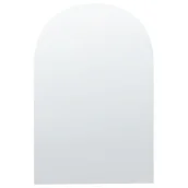 Lustra - Lustro ścienne arkadowe 50 x 75 cm srebrne ANNECY - miniaturka - grafika 1