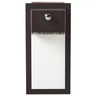 Lampy ogrodowe - Lampa ścienna zewnętrzna LED z czujnikiem ruchu czarna ELLIOT - miniaturka - grafika 1