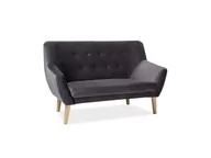 Sofy i kanapy - Signal SOFA NORDIC 2 VELVET KOLOR SZARY TAPICERKA BLUVEL 14 / BUK - miniaturka - grafika 1