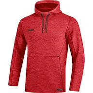 Bluzy męskie - JAKO JAKO Męska bluza z kapturem Premium Basics, czerwony, s 6729 - miniaturka - grafika 1