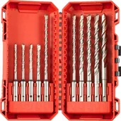 Wiertła - Milwaukee Wiertło DRILL SDS PLUS M2 SET 10pcs /5-6-6x110mm - 6-6-8-8-10-12-14x160mm/ - miniaturka - grafika 1