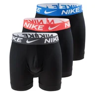 Majtki męskie - Męskie Bokserki NIKE BOXER BRIEF 3PK 0000KE1225859 – Czarny - miniaturka - grafika 1