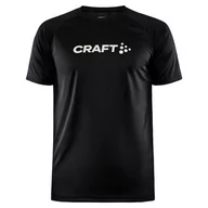 Koszulki sportowe męskie - Koszulka męska Craft CORE Unify Logo Rozmiar: L / Kolor: czarny - miniaturka - grafika 1