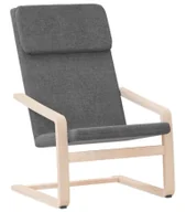 Fotele - Ciemnoszary tapicerowany fotel wypoczynkowy W5-C56 - miniaturka - grafika 1