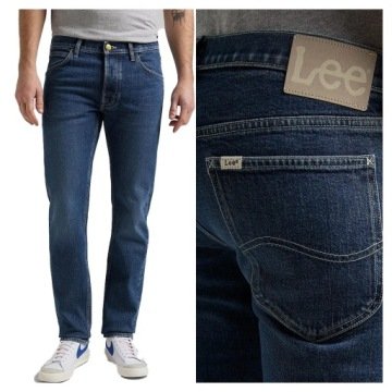 Męskie spodnie jeansowe proste Lee Daren Button Fly 30/34