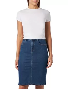 VERO MODA Vmhot Nine Hw DNM Pencil Skirt Ga Tall Rock damska spódnica, niebieski (medium blue denim), M - Spódnice - miniaturka - grafika 1