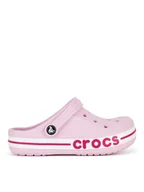 Buty dla dziewczynek - Crocs Klapki BAYABAND CLOG K 207019-6TG Różowy - miniaturka - grafika 1