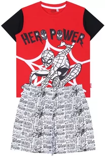 Czerwono-biała, krótka, chłopięca piżama Spider-Man - Moda i Uroda OUTLET - miniaturka - grafika 1