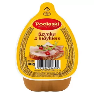 Podlaski Szynka z indykiem 110 g - Pasztet i przetwory mięsne - miniaturka - grafika 1