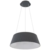 Lampy sufitowe - Globo Lighting Plisowana LAMPA wisząca CROTONE 48801AH-45 abażurowa OPRAWA plisowana LED 45W 3000K 6000K zwis grafitowy 48801AH-45 - miniaturka - grafika 1