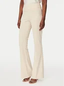 Spodnie damskie - Rinascimento Spodnie materiałowe CFC0127875003 Beżowy Straight Fit - miniaturka - grafika 1