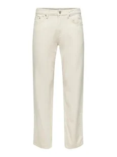 Only & Sons Jeansy 22025917 Biały Loose Fit - Spodnie męskie - miniaturka - grafika 1