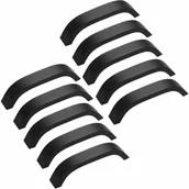 Zawiasy, okucia i inne akcesoria - Zestaw 10 nowoczesnych uchwytów meblowych 192 mm do drzwi szafek z czarnymi śrubami - miniaturka - grafika 1