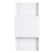 Lampy ścienne - Kinkiet na ścianę Durlin SL.1352 Sollux góra-dół prostokąt biały - miniaturka - grafika 1