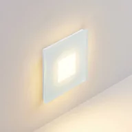 Oprawy, klosze i abażury - Molto Luce oprawa wpuszczana LED Wall R68 Glass SQ, biały, aluminium, CCT - miniaturka - grafika 1