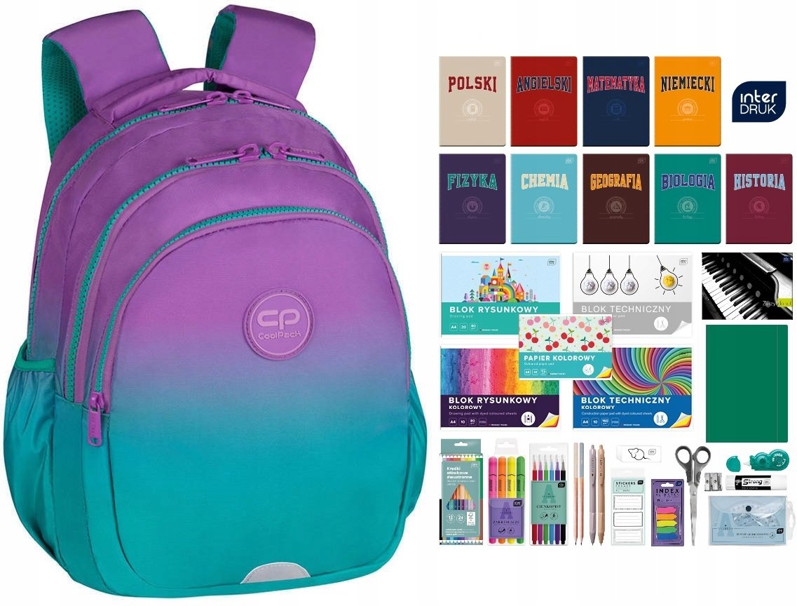 Plecak Szkolny Jerry Blueberry KL.1-3 Coolpack E29505 Wyprawka Interdruk