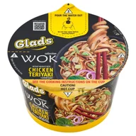 Zupy w płynie - Glads Wok Danie instant z makaronem typu noodle i sosem o smaku kurczak-teriyaki 95 g - miniaturka - grafika 1