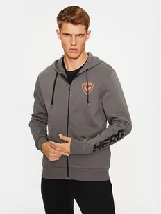 Rossignol Bluza Hero Fz Hoodie RLMMS10 Szary Regular Fit - Bluzy męskie - miniaturka - grafika 1