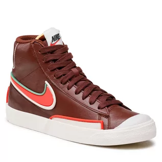 Buty sportowe damskie - Nike Buty Blazer Mid '77 Infinite DA7233 200 Bronze Eclipse/Bright Crimson - grafika 1