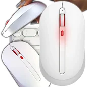 Myszki - Xiaomi MWMM01 bezprzewodowa mysz USB + Bluetooth myszka 2w1 cicha OBURĘCZNA MIIIW-WHITE - miniaturka - grafika 1