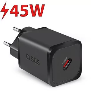 Ładowarka sieciowa SBS NanoTube Charger 45W Czarny - Ładowarki do telefonów - miniaturka - grafika 1