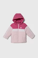 Kurtki i płaszcze dla dziewczynek - adidas kurtka dziecięca kolor różowy - miniaturka - grafika 1