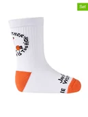 Skarpetki damskie - Jack Wolfskin Skarpety funkcyjne (2 pary) "Smileyworld" w kolorze białym - miniaturka - grafika 1