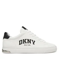 Sneakersy damskie - Sneakersy DKNY Alaire K2435318 Biały - miniaturka - grafika 1