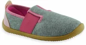 Buty dla dziewczynek - Kapcie wsuwane dla dziewczynki Befado 902X014 Softer Szare - miniaturka - grafika 1