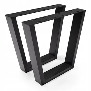 Nogi stołu metalowe biurka loft industrial V 2szt 44x40cm - Meble modułowe i akcesoria - miniaturka - grafika 1